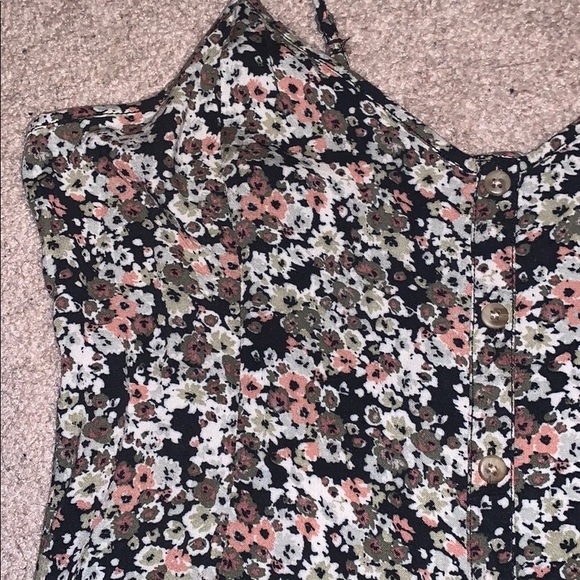 American Eagle pink/green/gray floral sun dress - Picture 3 of 5